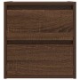 Mesillas de noche de pared 2 uds roble marrón 38x34x40 cm de , Mesitas de noche - Ref: Foro24-861260, Precio: 92,41 €, Descue...