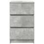 Mesillas de noche con 3 cajones 2 uds gris hormigón 39x35x65 cm de , Mesitas de noche - Ref: Foro24-861344, Precio: 108,57 €,...