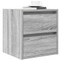 Mesilla de noche de pared gris Sonoma 38x34x40 cm de , Mesitas de noche - Ref: Foro24-861257, Precio: 48,00 €, Descuento: %