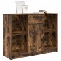 Aparador con cajón roble ahumado 101x35x76 cm madera ingeniería de , Aparadores - Ref: Foro24-861566, Precio: 89,37 €, Descue...