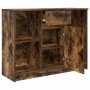 Aparador con cajón roble ahumado 101x35x76 cm madera ingeniería de , Aparadores - Ref: Foro24-861566, Precio: 89,37 €, Descue...