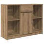 Aparador con cajón roble artisian 101x35x76cm madera ingeniería de , Aparadores - Ref: Foro24-861570, Precio: 90,28 €, Descue...