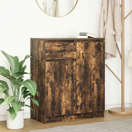 Aparador con cajón roble ahumado 71x35x84 cm madera ingeniería de , Aparadores - Ref: Foro24-861593, Precio: 87,40 €, Descuen...