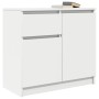 Aparador con cajón blanco 71x35x65 cm madera de ingeniería de , Aparadores - Ref: Foro24-861598, Precio: 78,96 €, Descuento: %