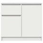 Aparador con cajón blanco 71x35x65 cm madera de ingeniería de , Aparadores - Ref: Foro24-861598, Precio: 78,96 €, Descuento: %