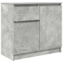 Aparador con cajón gris hormigón 71x35x65 cm madera ingeniería de , Aparadores - Ref: Foro24-861601, Precio: 76,22 €, Descuen...