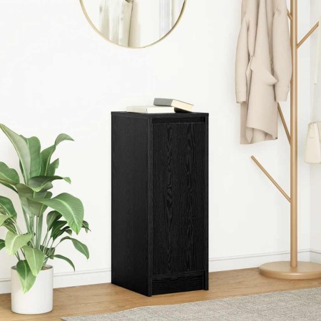 Aparador de madera de roble negro 29,5x34x76 cm de , Aparadores - Ref: Foro24-861608, Precio: 48,68 €, Descuento: %