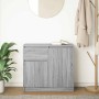 Aparador con cajón gris Sonoma 71x35x65 cm madera de ingeniería de , Aparadores - Ref: Foro24-861603, Precio: 77,10 €, Descue...