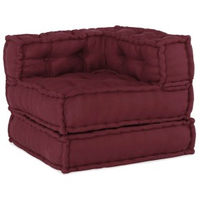 Puf modular tela granate 70x70x54 cm de , Cojines para sillas y sofás - Ref: Foro24-4019029, Precio: 172,50 €, Descuento: %