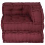 Puf modular tela granate 70x70x54 cm de , Cojines para sillas y sofás - Ref: Foro24-4019029, Precio: 172,50 €, Descuento: %