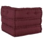 Puf modular tela granate 70x70x54 cm de , Cojines para sillas y sofás - Ref: Foro24-4019029, Precio: 172,50 €, Descuento: %