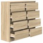 Aparador de madera de ingeniería roble Sonoma 100x35x99 cm de , Aparadores - Ref: Foro24-3328491, Precio: 158,74 €, Descuento: %