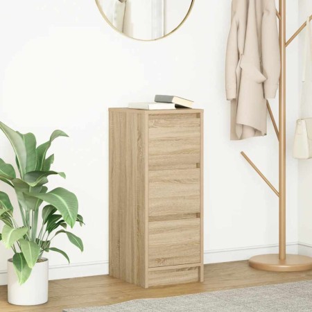 Aparador de roble Sonoma 29,5x34x76 cm Madera de ingeniería de , Aparadores - Ref: Foro24-861636, Precio: 63,84 €, Descuento: %
