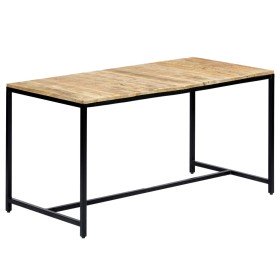 Mesa de comedor madera maciza de mango rugosa 140x70x75 cm en Mesas de comedor | Comprar online en Foru.es