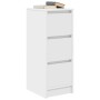Aparador blanco 29,5x34x76 cm madera de ingeniería de , Aparadores - Ref: Foro24-861634, Precio: 69,36 €, Descuento: %