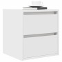 Mesillas de noche de pared 2 uds blanco 38x34x40 cm de , Mesitas de noche - Ref: Foro24-861248, Precio: 86,85 €, Descuento: %