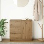 Aparador con cajón roble artesanal 71x35x65cm madera ingeniería de , Aparadores - Ref: Foro24-861579, Precio: 82,76 €, Descue...