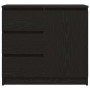Aparador con cajón roble negro 71x35x65 cm madera de ingeniería de , Aparadores - Ref: Foro24-861572, Precio: 87,80 €, Descue...