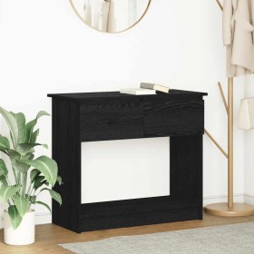 Mesa consola con cajones negra 85,5x38,5x74,5 cm de , Mesas auxiliares - Ref: Foro24-861392, Precio: 82,49 €, Descuento: %