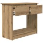 Mesa consola con cajones roble artesanal 85,5x38,5x74,5 cm de , Mesas auxiliares - Ref: Foro24-861399, Precio: 88,41 €, Descu...