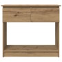 Mesa consola con cajones roble artesanal 85,5x38,5x74,5 cm de , Mesas auxiliares - Ref: Foro24-861399, Precio: 88,41 €, Descu...