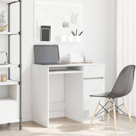 Escritorio blanco 86x49x76 cm madera de ingeniería de , Escritorios - Ref: Foro24-861823, Precio: 92,57 €, Descuento: %