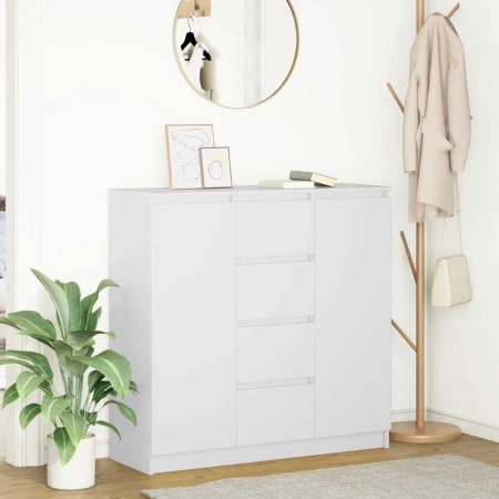 Aparador con cajones blanco 100,5x35x98,5 cm madera ingeniería de , Aparadores - Ref: Foro24-3328453, Precio: 164,21 €, Descu...