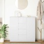 Aparador con cajones blanco 100,5x35x98,5 cm madera ingeniería de , Aparadores - Ref: Foro24-3328453, Precio: 164,21 €, Descu...