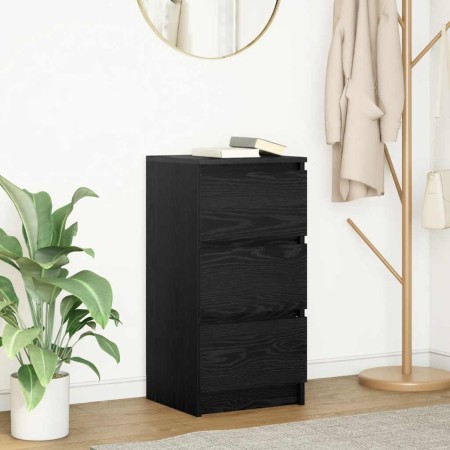 Aparador de madera de roble negro 37,5x35x76 cm de , Aparadores - Ref: Foro24-861725, Precio: 65,91 €, Descuento: %