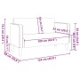 Sofá Loveseat gris claro 109 cm tejido de pana de , Sofás - Ref: Foro24-4100522, Precio: 185,57 €, Descuento: %