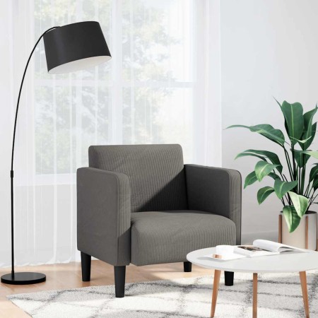 Sillón con reposabrazos gris claro 54 cm tejido de pana de , Sillones - Ref: Foro24-4100515, Precio: 124,61 €, Descuento: %