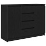 Aparador con cajones roble negro 100,5x35x76 cm de , Aparadores - Ref: Foro24-3328445, Precio: 145,19 €, Descuento: %