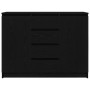 Aparador con cajones roble negro 100,5x35x76 cm de , Aparadores - Ref: Foro24-3328445, Precio: 145,19 €, Descuento: %