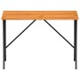 Mesa de jardín superficie de madera ratán PE negro 105x75x72 cm de , Mesas de jardín - Ref: Foro24-4104138, Precio: 125,22 €,...