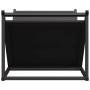 Leñero negro 70x43x34,5 cm Acero laminado en frío de , Bolsas y soportes de leña - Ref: Foro24-864173, Precio: 56,89 €, Descu...
