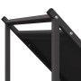 Leñero negro 70x43x34,5 cm Acero laminado en frío de , Bolsas y soportes de leña - Ref: Foro24-864173, Precio: 56,89 €, Descu...