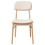 Sillas de comedor con cojines 2uds madera maciza natural caucho de , Sillas de comedor - Ref: Foro24-4102525, Precio: 154,29 ...