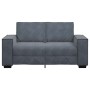 Sofá de 2 plazas de terciopelo gris oscuro 120 cm de , Sofás - Ref: Foro24-4105011, Precio: 266,61 €, Descuento: %