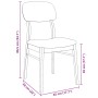 Sillas de comedor con cojines 2uds madera maciza blanco caucho de , Sillas de comedor - Ref: Foro24-4102527, Precio: 155,64 €...