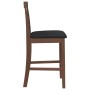 Taburetes de bar con cojines 2 uds madera maciza marrón caucho de , Taburetes de cocina - Ref: Foro24-4102538, Precio: 128,11...