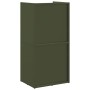 Leñero verde oliva 40x30x80 cm Acero laminado en frío de , Bolsas y soportes de leña - Ref: Foro24-864190, Precio: 80,61 €, D...