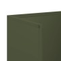 Leñero verde oliva 40x30x80 cm Acero laminado en frío de , Bolsas y soportes de leña - Ref: Foro24-864190, Precio: 80,61 €, D...