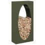 Leñero verde oliva 50x23x100 cm Acero laminado en frío de , Bolsas y soportes de leña - Ref: Foro24-864184, Precio: 90,45 €, ...