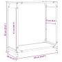 Leñero blanco 60x28x65 cm Acero laminado en frío de , Bolsas y soportes de leña - Ref: Foro24-864200, Precio: 54,34 €, Descue...