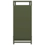Leñero verde oliva 60x28x65 cm Acero laminado en frío de , Bolsas y soportes de leña - Ref: Foro24-864202, Precio: 54,34 €, D...