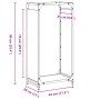 Leñero antracita 44x28x90 cm Acero laminado en frío de , Bolsas y soportes de leña - Ref: Foro24-864209, Precio: 59,92 €, Des...