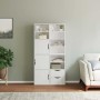 Armarios auxiliares 4 uds "ODDA" blanco 40x24x79 cm de , Aparadores - Ref: Foro24-3365353, Precio: 215,49 €, Descuento: %