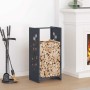 Leñero antracita 40x30x80 cm Acero laminado en frío de , Bolsas y soportes de leña - Ref: Foro24-864221, Precio: 57,72 €, Des...