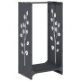 Leñero antracita 40x30x80 cm Acero laminado en frío de , Bolsas y soportes de leña - Ref: Foro24-864221, Precio: 57,72 €, Des...