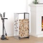 Leñero 40x30x80 cm acero inoxidable de , Bolsas y soportes de leña - Ref: Foro24-864223, Precio: 67,06 €, Descuento: %